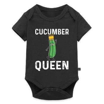 Reine du concombre - Body à manches courtes Premium Bébé - noir - Devant