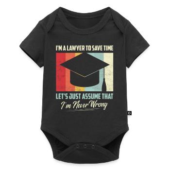 Je suis un avocat pour gagner du temps Supposons simplement Attor - Body à manches courtes Premium Bébé - noir - Devant