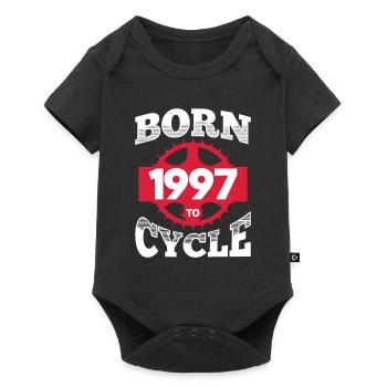 Né en 1997 pour vélo d’anniversaire vélo vélo - Body à manches courtes Premium Bébé - noir - Devant