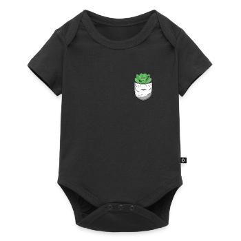 Lettuce Shirt Bag - Baby Premium short-sleeve bodysuit - black - Front