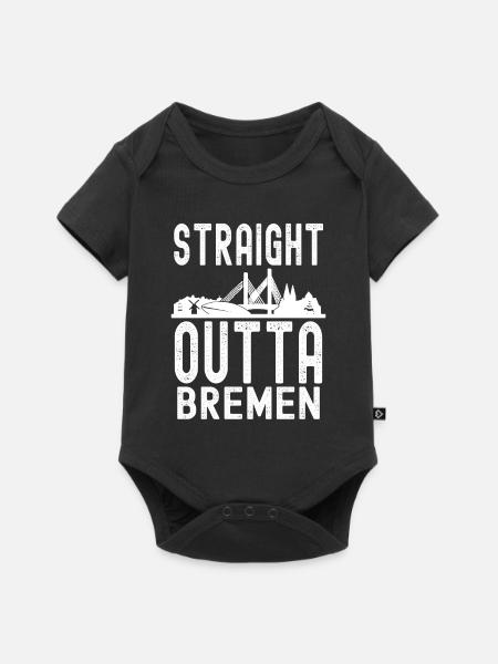 Bremen - Baby Premium Kurzarmbody - Schwarz