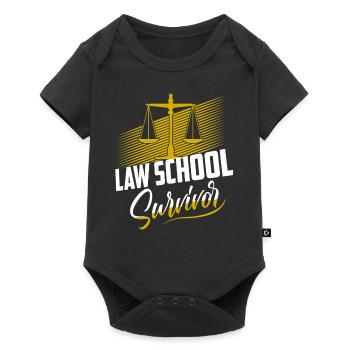 Law School Survivor Attorney Lawyer - Baby Premium short-sleeve bodysuit - black - Front