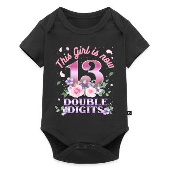 This girl is now 13 double digit 13. - Baby Premium short-sleeve bodysuit - black - Front