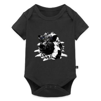 Pig Tshirt Children Women Piglet Piglet Piglet - Baby Premium short-sleeve bodysuit - black - Front