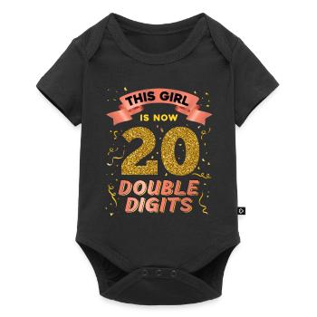 This girl is now 20 double digit 20. - Baby Premium short-sleeve bodysuit - black - Front