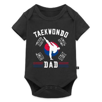 TKD Korean Martial Arts Tae Kwon - Baby Premium Kurzarmbody - Schwarz - Vorne