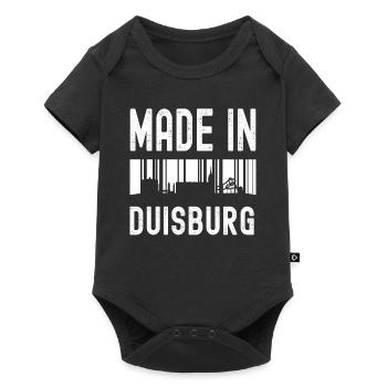 Duisburg - Baby Premium Kurzarmbody - Schwarz - Vorne