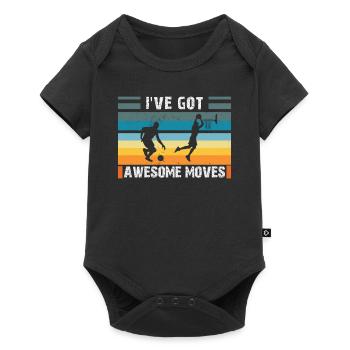 Basketballer Basketball -I've Got Awesome Moves- - Baby Premium Kurzarmbody - Schwarz - Vorne