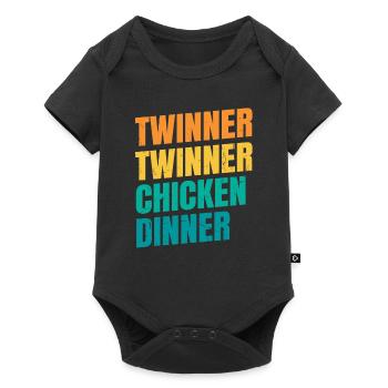 Twinner Twinner Huhn Abendessen Design für eine - Baby Premium Kurzarmbody - Schwarz - Vorne