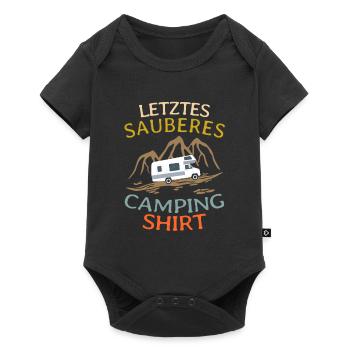 Lustiges Wohnmobil Camping - Baby Premium Kurzarmbody - Schwarz - Vorne