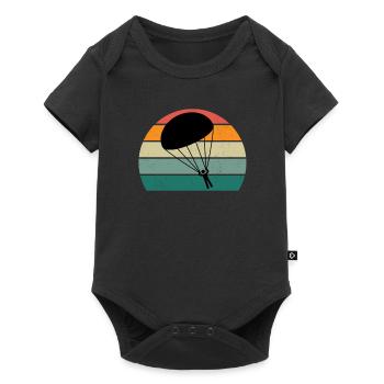 Parachute Skydiving Parachutists - Baby Premium short-sleeve bodysuit - black - Front