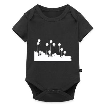 Palm trees - Baby Premium short-sleeve bodysuit - black - Front