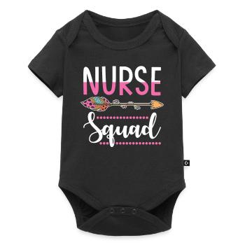 Nurse - Baby Premium short-sleeve bodysuit - black - Front