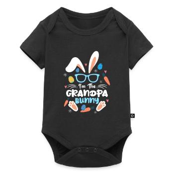 At The Grandpa Rabbit Easter Rabbit Ear Sunglass - Baby Premium short-sleeve bodysuit - black - Front
