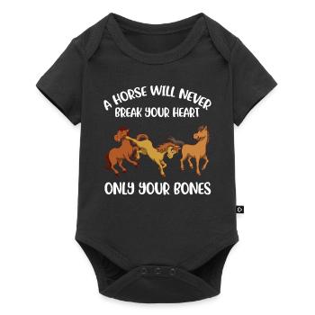 A Horse Will Never Break Your Heart Horse Gift - Baby Premium short-sleeve bodysuit - black - Front