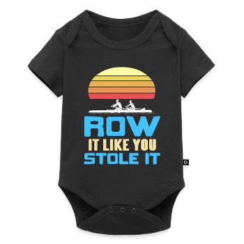 Retro Row It comme vous l’avez volé Conceptions d’aviron - Body à manches courtes Premium Bébé - noir - Devant