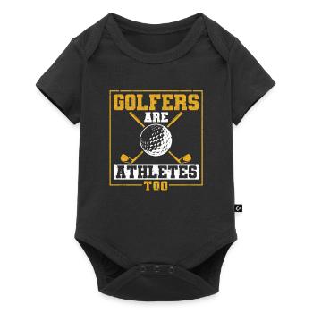 Amateur de golf amusant Joueur de golf - Body à manches courtes Premium Bébé - noir - Devant