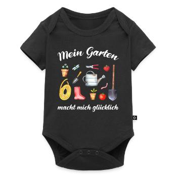 Garten Spruch Gärtner Hobbygärtner Geschenkidee - Baby Premium Kurzarmbody - Schwarz - Vorne