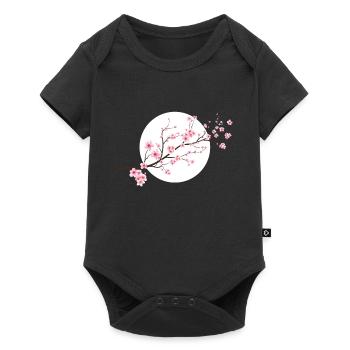 Cherry Blossoms Spring Japan Nature - Baby Premium short-sleeve bodysuit - black - Front