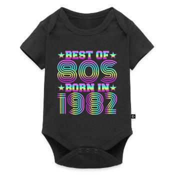 Best of the 80s Born in 1982 Vintage - Baby Premium short-sleeve bodysuit - black - Front