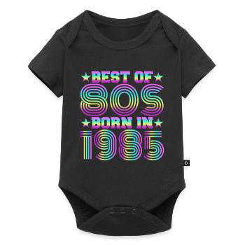 Best of the 80s Born in 1985 Vintage - Baby Premium short-sleeve bodysuit - black - Front