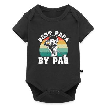 Drôle fête des pères Golfeur Grand-père Meilleur père - Body à manches courtes Premium Bébé - noir - Devant