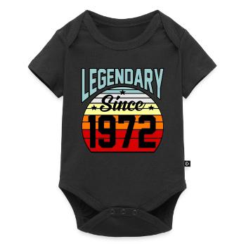 Cadeau légendaire depuis 1972 - Body à manches courtes Premium Bébé - noir - Devant
