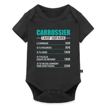 Le Tarif Horaire D'un Carrossier - Body à manches courtes Premium Bébé - noir - Devant