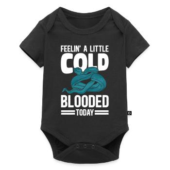 Snake Serpent Pun Feelin' A Little - Baby Premium Kurzarmbody - Schwarz - Vorne