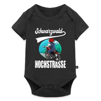 Schwarzwaldhochstraße Schwarzwald Motorrad - Baby Premium Kurzarmbody - Schwarz - Vorne