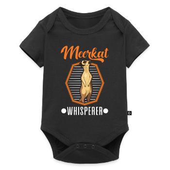 Meerkat Whisperer Erdmännchen Flüsterer - Body à manches courtes Premium Bébé - noir - Devant