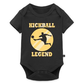 Funny Saying Kickball Playing Ball Sports - Baby Premium short-sleeve bodysuit - black - Front
