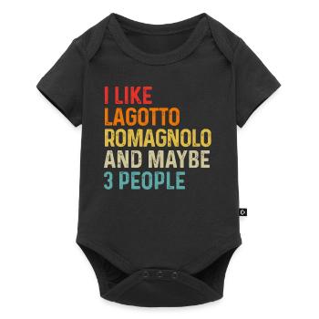 I Like Lagotto Romagnolo And Maybe 3 People Dog - Baby Premium short-sleeve bodysuit - black - Front