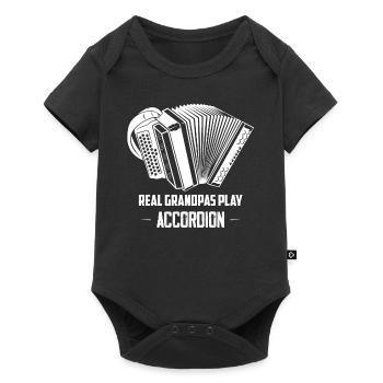 Real Grandpas Play Accordion Music Polka - Baby Premium Kurzarmbody - Schwarz - Vorne