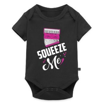Squeeze Me Music Polka - Baby Premium short-sleeve bodysuit - black - Front