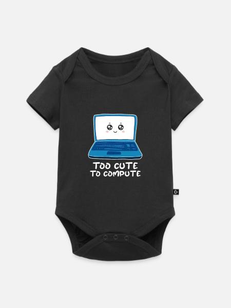 Computer - Baby Premium Kurzarmbody - Schwarz