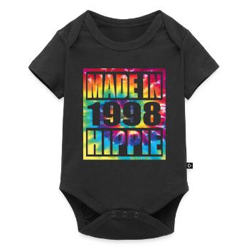 Hippie Birthday 1998 - Baby Premium short-sleeve bodysuit - black - Front