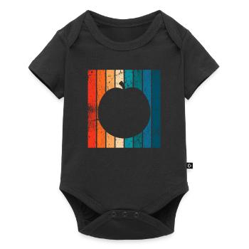 Apricot Fruit Lover Retro Veggie Diet Idée cadeau - Body à manches courtes Premium Bébé - noir - Devant