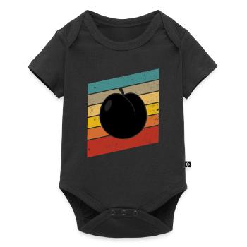 Apricot Fruit Lover Retro Veggie Diet Gift idea - Baby Premium short-sleeve bodysuit - black - Front