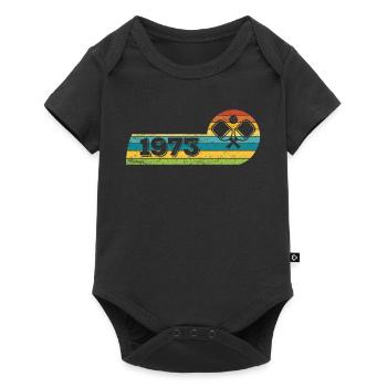 Pickleball player born 1973 Birthday Game - Baby Premium short-sleeve bodysuit - black - Front