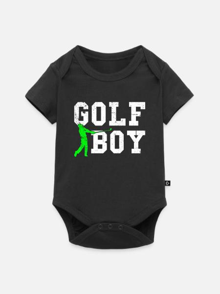 golf boy - Baby Premium Kurzarmbody - Schwarz