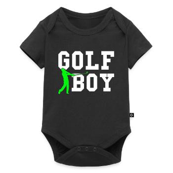 golf boy - Baby Premium Kurzarmbody - Schwarz - Vorne