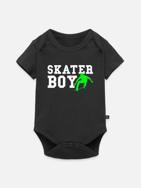 skater boy - Baby Premium Kurzarmbody - Schwarz