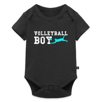 Volleyball boy - Baby Premium Kurzarmbody - Schwarz - Vorne