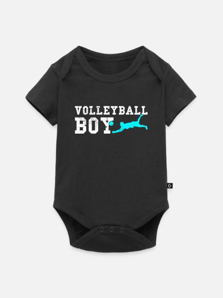 Volleyball boy - Baby Premium Kurzarmbody - Schwarz