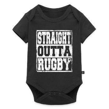 Rugby saying funny - Baby Premium short-sleeve bodysuit - black - Front