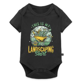 Landscaper Landscaping Landscape - Baby Premium short-sleeve bodysuit - black - Front
