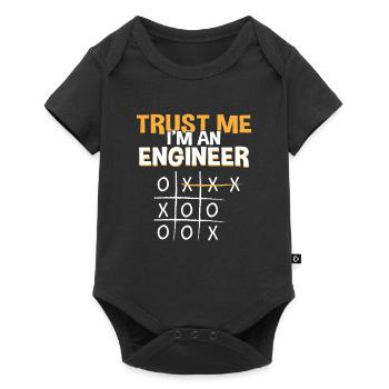 Faites-moi ingénieur Drôle Tic Tac Toe Engineering - Body à manches courtes Premium Bébé - noir - Devant