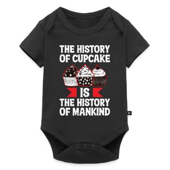 L’histoire du cupcake - Body à manches courtes Premium Bébé - noir - Devant