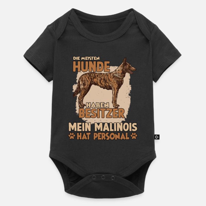 Malinois Gassi Witziges Belgischer Schäferhund - Baby Premium Kurzarmbody - Schwarz